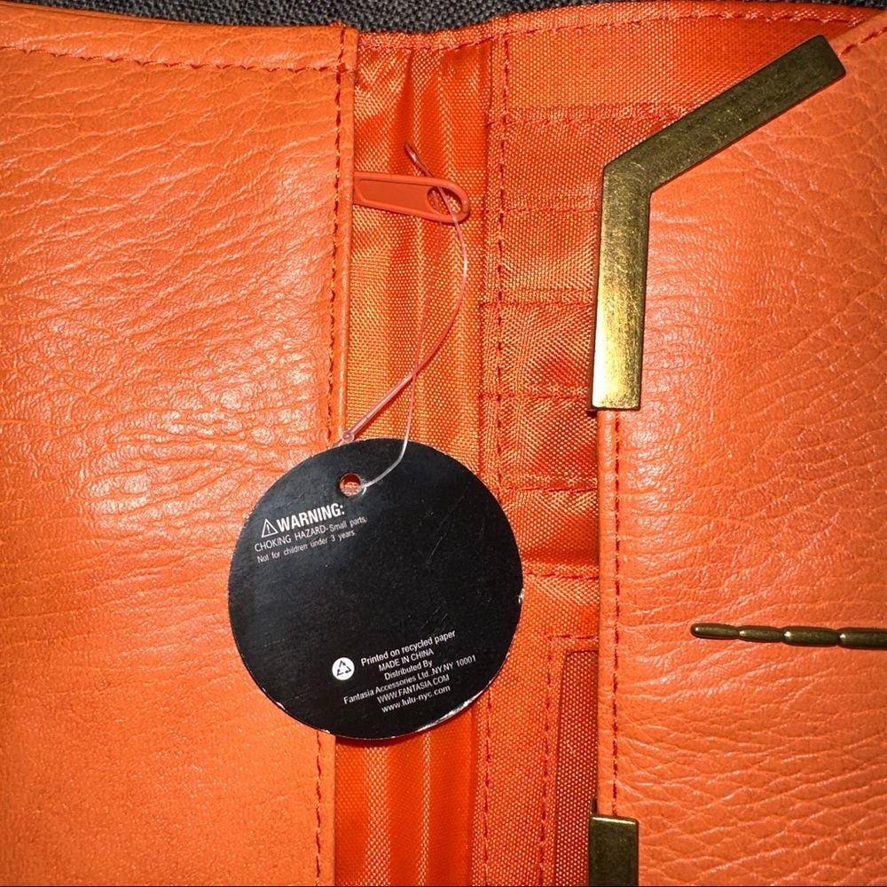 NEW WITH TAG LuLu NYC orange dragonfly wallet - Picture 13 of 14